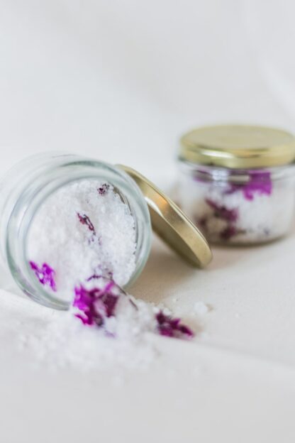Scented bath salts and scrub