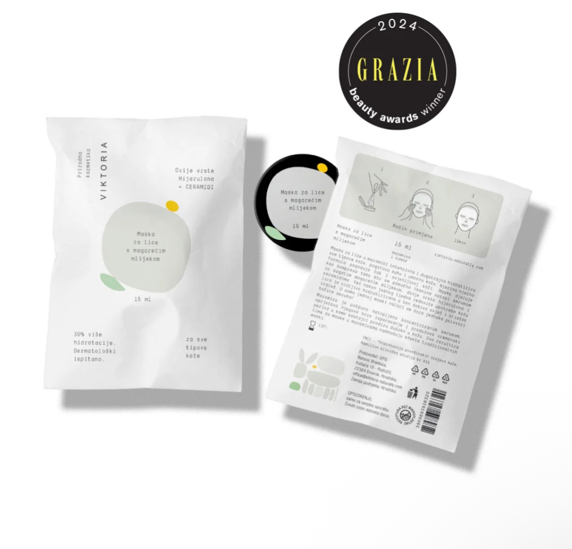 Gesichtsmaske aus Eselsmilch